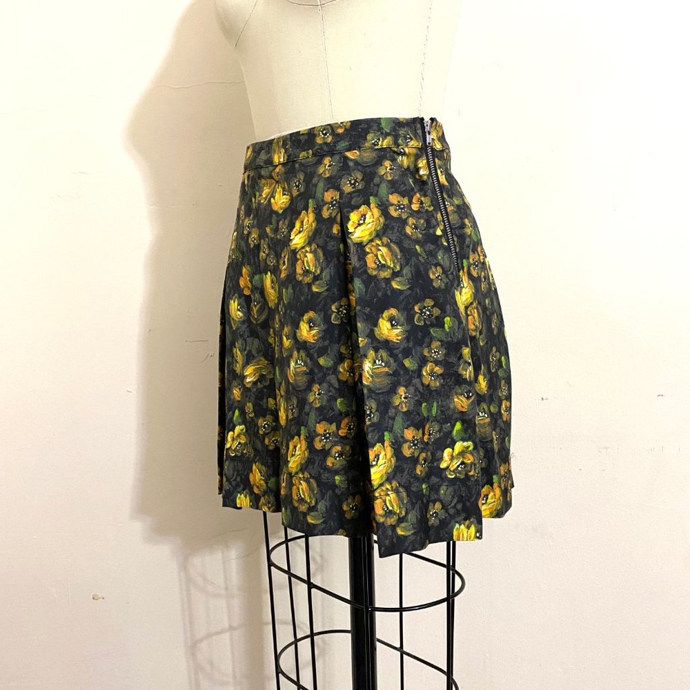 NWT BAND OF OUTSIDERS Silk Blend Floral Skirt